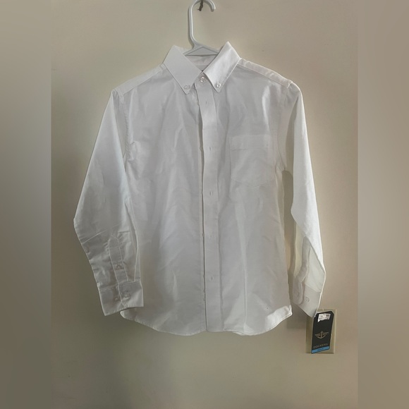 Boys white dockers button down shirt. - Picture 1 of 2